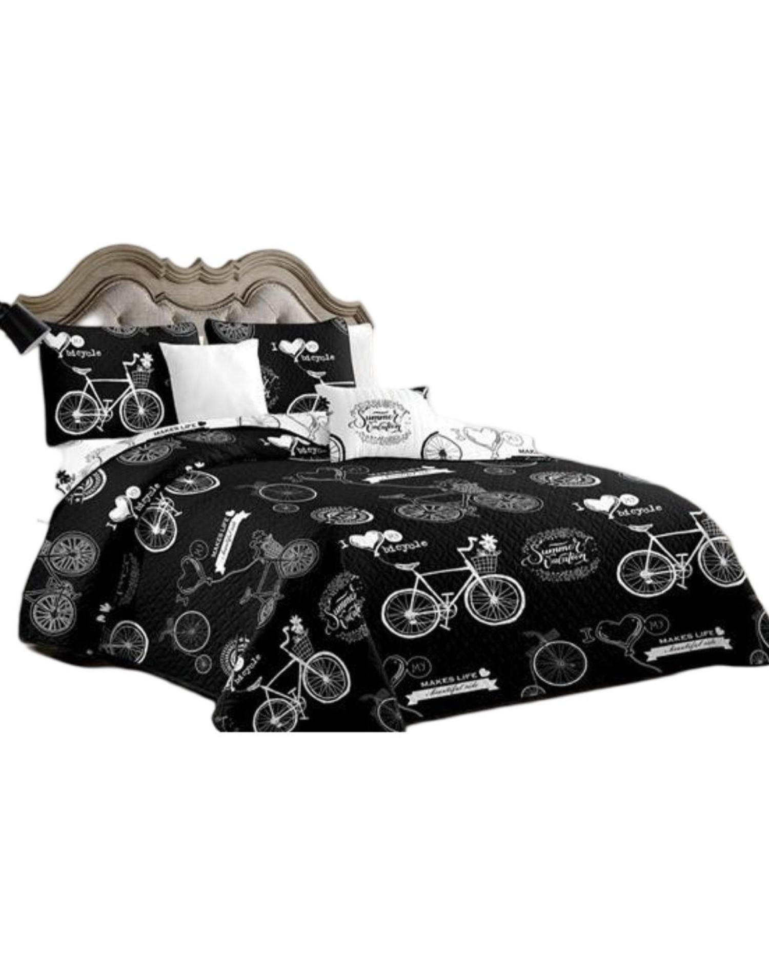 Genérico - Quilt Verano 2 Plazas+2 Fundas Verano Suave 13N35