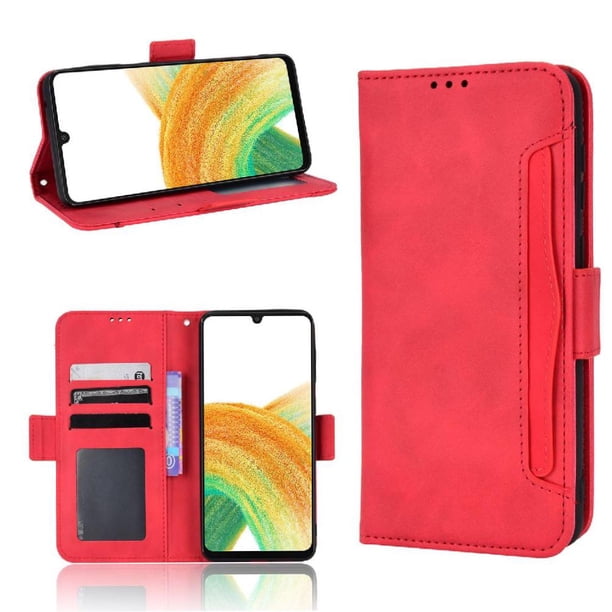 Funda Cartera Magnética para Samsung Galaxy A23 5G- Tarjetero Desmontable, Cuero PU, Soporte