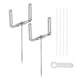 thumbnail image 2 of 2 piezas de soporte de bajante, soporte de canalón ajustable, extensión de hierro, soporte de tubería de anclaje, construcción de hierro resistente, adecuado para Estaca de tierra de 20 cm, 2 of 5