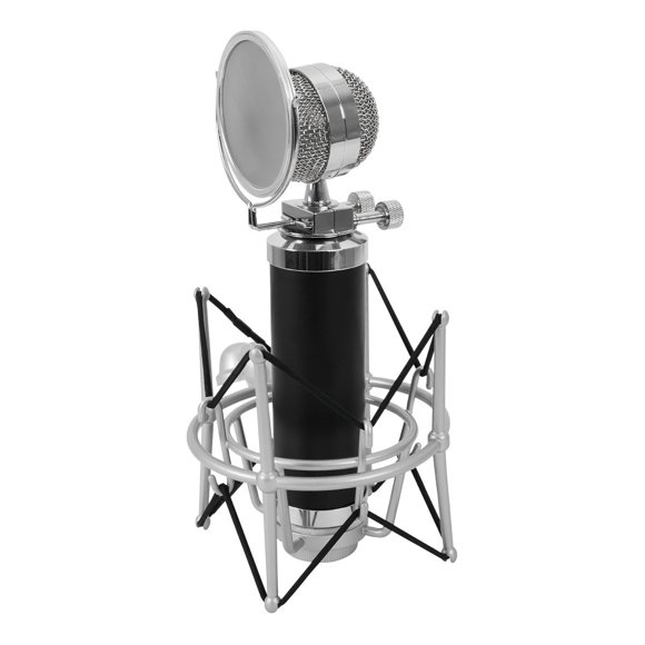 Studio Microphone Con Soporte / Noise Reduction