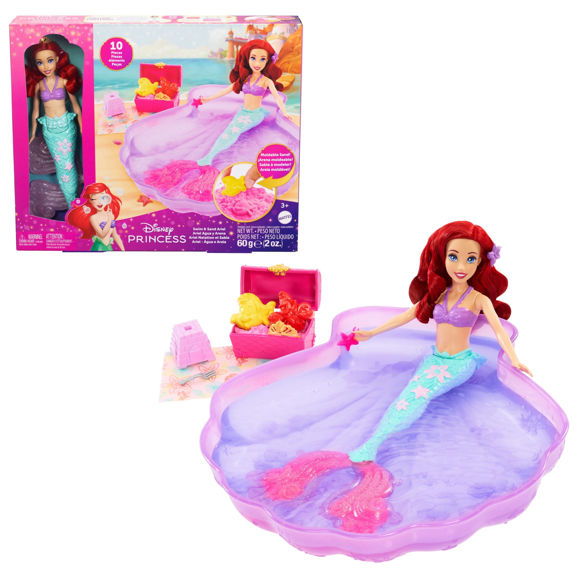 Disney Princesa - Muñeca Ariel Aventuras Alberca