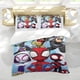 thumbnail image 5 of Spidey y sus Increíbles Amigos Conjunto de sábanas temático, trío de piezas, cómodo y amigable con la piel, diseño único, regalo de decoración para el hogar para familiares, amigos y fans,135cm *200cm, 5 of 6