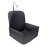 Ioensy - Funda Para Asiento Delantero De Coche Para Mascotas, Con Respaldo Antideslizante Y Versátil, De Tela Oxford Negra