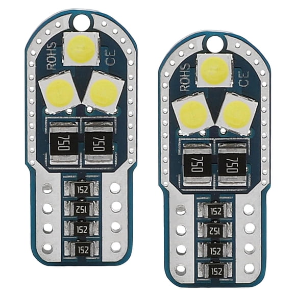 2 uds W5W T10 194 168/ 6000K /6SMD /DC12V bombillas led lámpara de estacionamiento reemplazo Interior del coche lámpara de puerta de señal automática Luz roja