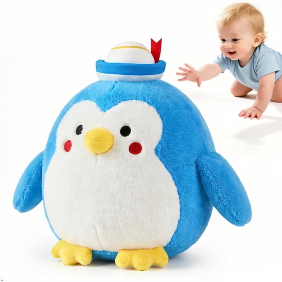Juguete para bebé SAIMAND Pingüino gateador 48 canciones recargable por USB