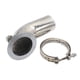 thumbnail image 1 of Codo De Tubo De Bajada De Escape Turbo 90 Grados Y Abrazadera De Brida De Banda En V Hy35 HX He351, 1 of 5