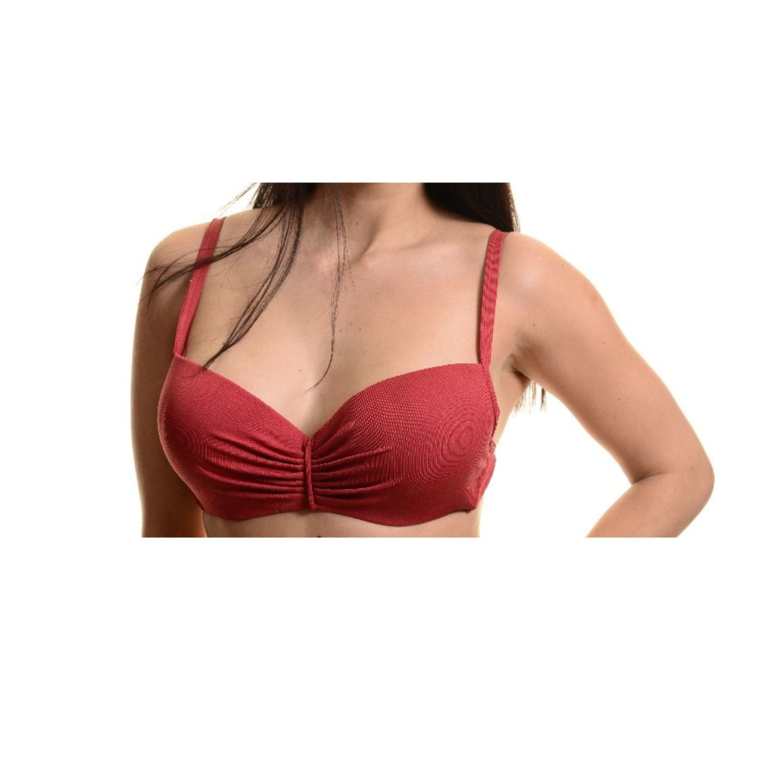 Likeshop - Traje De Baño Mujer Acanalado Bikini Tiro Alto 8334