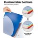 thumbnail image 2 of Cuaderno Dunwell de 5 materias 8.5x11, renglones universitarios, 200 hojas, 2 of 9