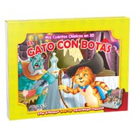 Latinbooks - Mis Cuentos Clásicos En 3D - El Gato Con Botas (Pop Up) Blanco