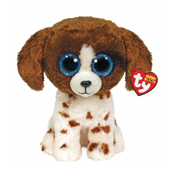 Ty Beanie Boos Muddles Perro Café/Blanco Mediano