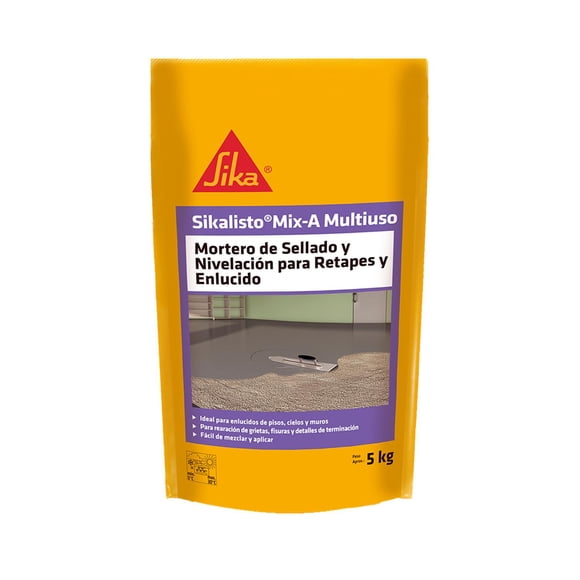 SIKALISTO MIX-A MULTIUSO - Mortero de sellado y Reparación, Sac 5Kg