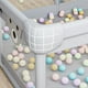 thumbnail image 4 of Centro De Juegos Corral Gimnasio Bebés Con Aro Y Agarraderas Gris, 4 of 6