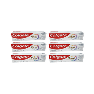 Pack 6 Colgate Total Clean Mint 150 Ml Protección Completa 24 Hrs