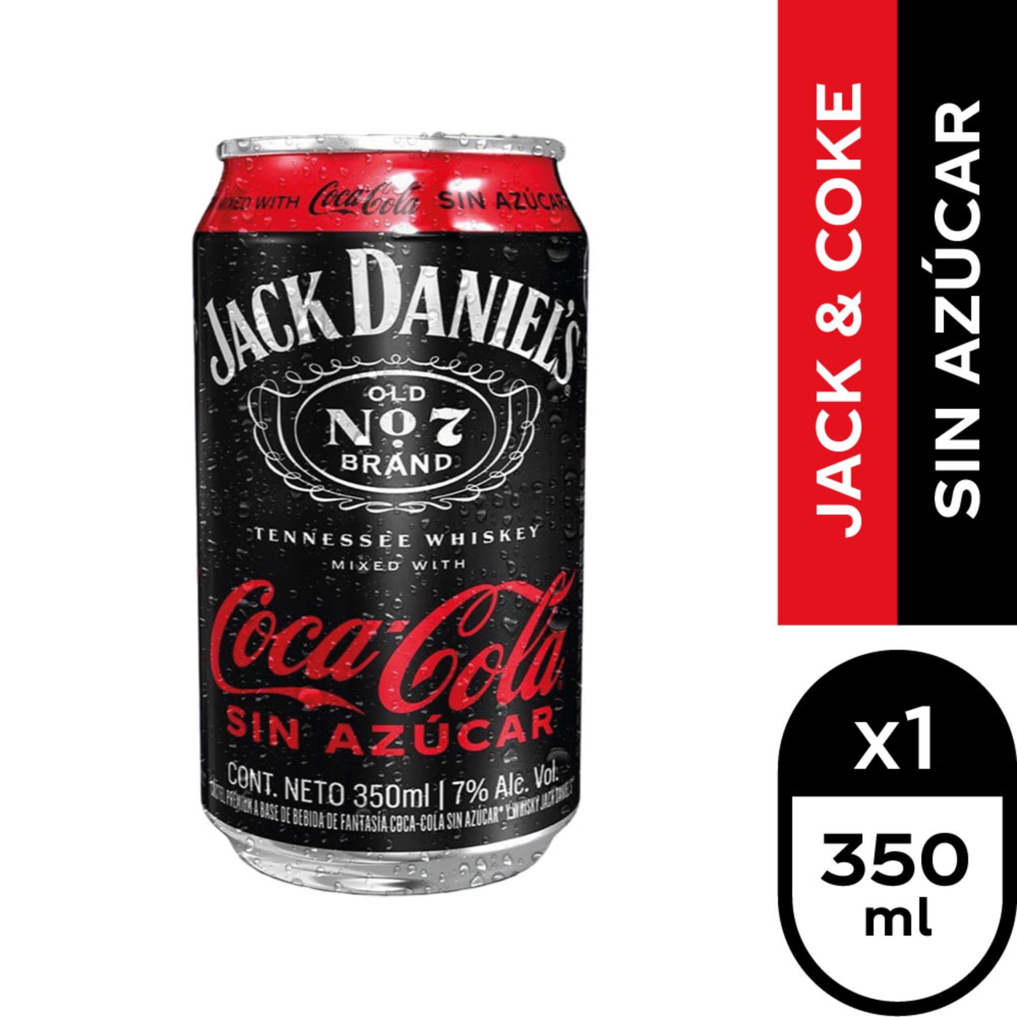 Bebida Sin Azúcar Con Whisky 7° Lata 350 ml Jack Daniel's
