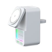 Genérico - Base De Carga Inalámbrica Para Iphone Samsung Soporte De Carga Rápida Para Airpods Pro 2 3 Smartphone 15W-Blanco