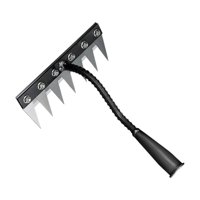 Magideal - Herramienta De Agua De Jardín Herramienta De Remover Herramienta De Servicio Pesado Manejo Ergonómico Herramienta De Extracción De Malezas Para Remojo 7 Dientes