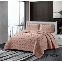 Ttodostore - Cubrecama De Verano King Semi Acolchado Diseño Puntos