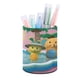 thumbnail image 1 of Wonderoos-theme Cylinder Pen Holder Pencil Organizer with Flannel Lining PVC Leather Material Cardboard Base for study work 10*8CM, 1 of 6
