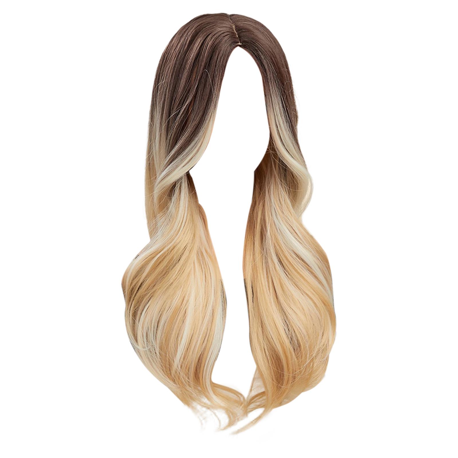 Ioensy - Peluca Larga De Moda, Rizada, Marrón Oscuro, Para Disfraz, Cosplay, Sesión De Fotos.