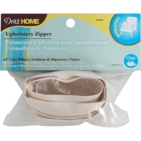 Tapicería Con Cremallera Dritz, Nailon, 60 Cm, Color Crema