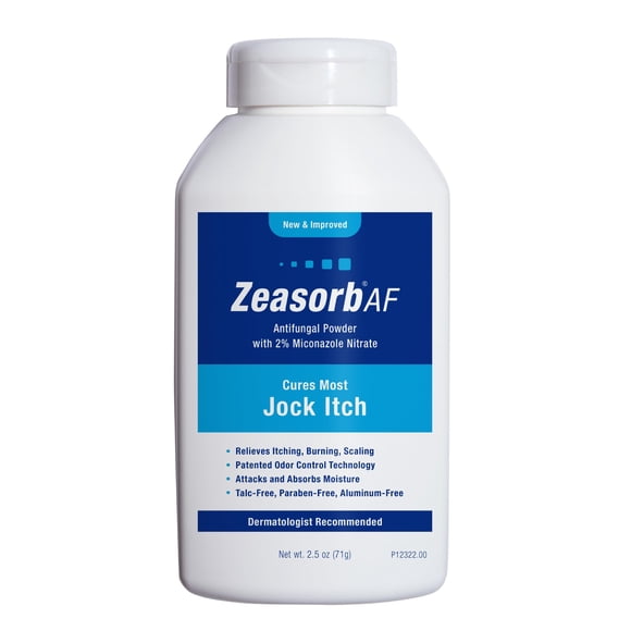 Polvo para tiña inguinal Zeasorb AF superabsorbente 75 ml