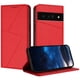 thumbnail image 1 of Funda Cartera Magnética para Google Pixel 6 Pro Protección Antichoque con Ranuras Rojo, 1 of 6