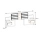 thumbnail image 4 of Respaldo De Cama Con Veladores London Blanco, 4 of 4