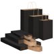 thumbnail image 1 of Bolsas de papel kraft negras Toovip, pack de 90 unidades, 3 tamaños, 1 of 7