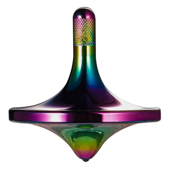 Peonza giratoria CHEETOP de acero inoxidable iridiscente de 24 mm de diámetro