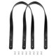 thumbnail image 1 of 2 piezas de correas de cuero para bolsos de 24 pulgadas (60 cm), cinturón de bolso, banda de asa, negro, 1 of 6