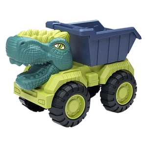 Magideal - Dinosaurios De Plástico Coche De Transporte Dinosaurios Coche Juguetes Niños Juguetes De Simulación Coche De Ingeniería De Dinosaurios Para Niños , Camión De La Camión De La Basura