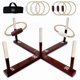 thumbnail image 1 of Set Ring Toss Game SWOOC Rustic de madera resistente a la intemperie de 91 cm, 1 of 6