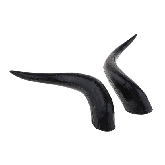 cuerno de buey artificial accesorio de disfraces de halloween diadema de pelo gótico 30cm