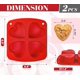 thumbnail image 4 of Molde para hornear Webake corazón de 7 cm, 4 cavidades, paquete de 2, 4 of 7