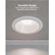 thumbnail image 2 of Sunco Lighting Moldura para Luz Empotrada de Techo de 6" Paquete de 12 en Blanco, 2 of 7
