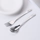 thumbnail image 5 of Add a touch of cuteness to your meals with our 2pcs/set Rabbit Fork Spoon made of durable stainless steel, 5 of 5