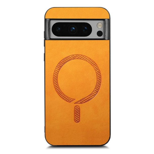Magnetic Slim Case for Google Pixel 8 Pro with Camera Guard & Anti-Scratch Back Yellow