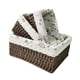 thumbnail image 2 of Cesta Para Servir, Cestas De Almacenamiento Tejidas A Mano Apilables Para Patio, Refrigerio, Inodoro, 3 Uds., 2 of 5
