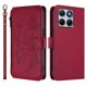 thumbnail image 2 of Funda Cartera Mariposa para [Motorola Edge 70 Fusion] con Soporte y Cremallera Rojo, 2 of 6