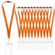 thumbnail image 1 of Lanyards WEZEBEL de 12 unidades, naranja, con cierre de seguridad y resistentes al agua, 1 of 6
