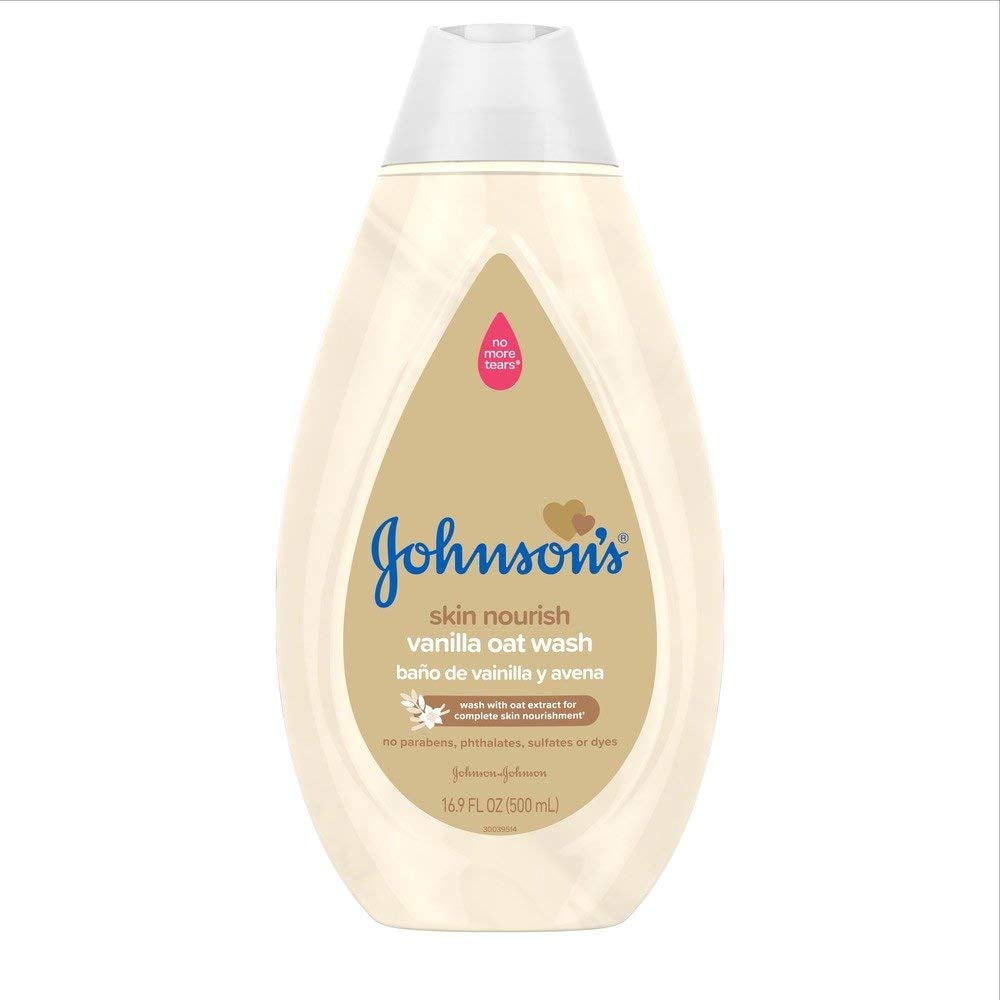 Baby Wash Johnson's Baby Skin Nutritivo Con Vainilla Y Avena, 500 Ml