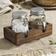thumbnail image 3 of Salero y pimentero MosJos Mason Jar, tarro vintage de vidrio, 150 ml, 3 of 6