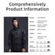 thumbnail image 5 of Chaqueta De Lluvia Rockbros, Impermeable Deportes Y Outdoor negro XL, 5 of 10