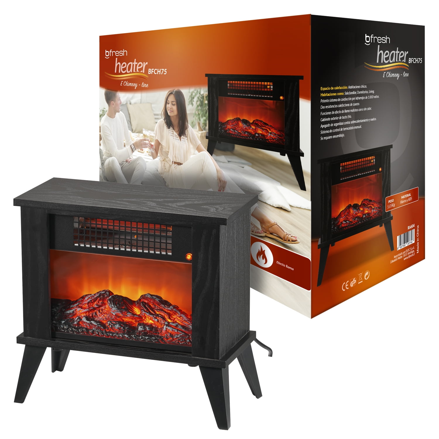 Bfresh - Chimenea Eléctrica Estufa Bf-ch75