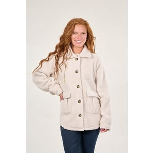 Polemic - Sobrecamisa Sherpa Con Bolsillos Cargo Mujer