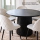 thumbnail image 2 of Pack 4 Sillas de Comedor Tapizadas Acolchadas Metal Modernas Felpa Beige Sora, 2 of 8