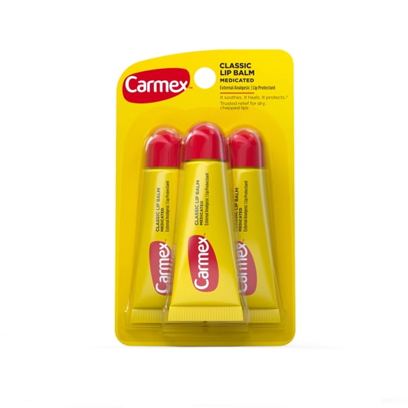 Bálsamo labial Carmex Original Flavor Hidratante 10 ml (paquete de 3)