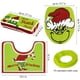 thumbnail image 3 of Liquidación navideña de Grinch - Juegos de alfombras y tapetes de baño con decoraciones GRINCHS, juego de accesorios lavables para baño moderno (A) Verde, 3 of 7
