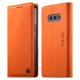 thumbnail image 1 of Funda Billetera de Cuero para [Samsung Galaxy S10e], Bloqueo RFID, Tarjetas y Soporte Naranja, 1 of 5