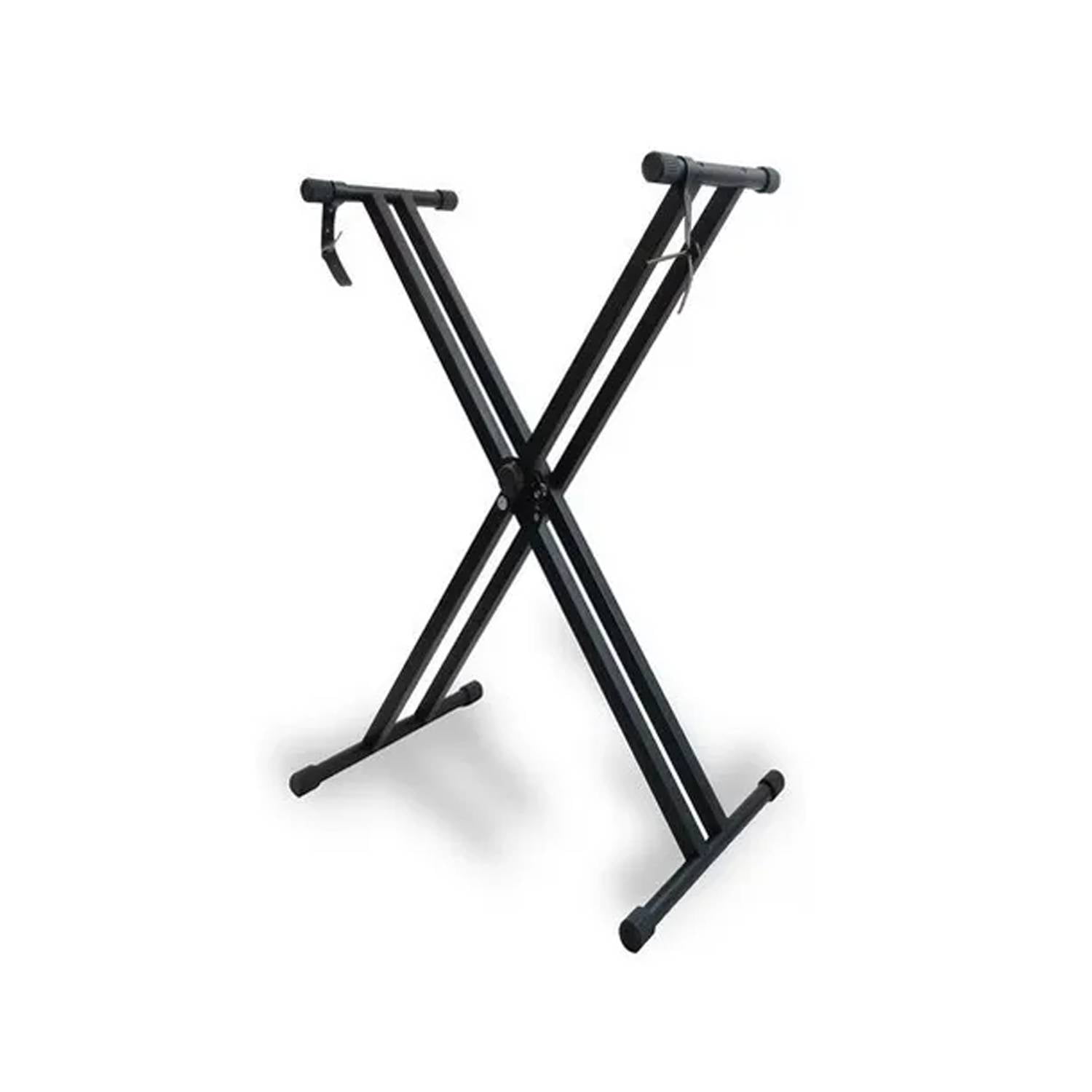 Genérico - Atril Teclado Doble Barra Ajustable De 7 Niveles Metalico